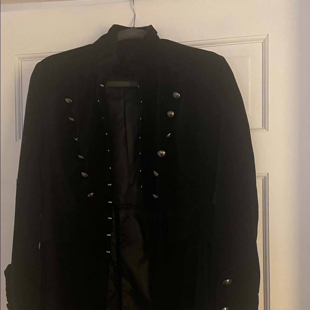 Vintage 90’s Womens Black Military Style Jacket